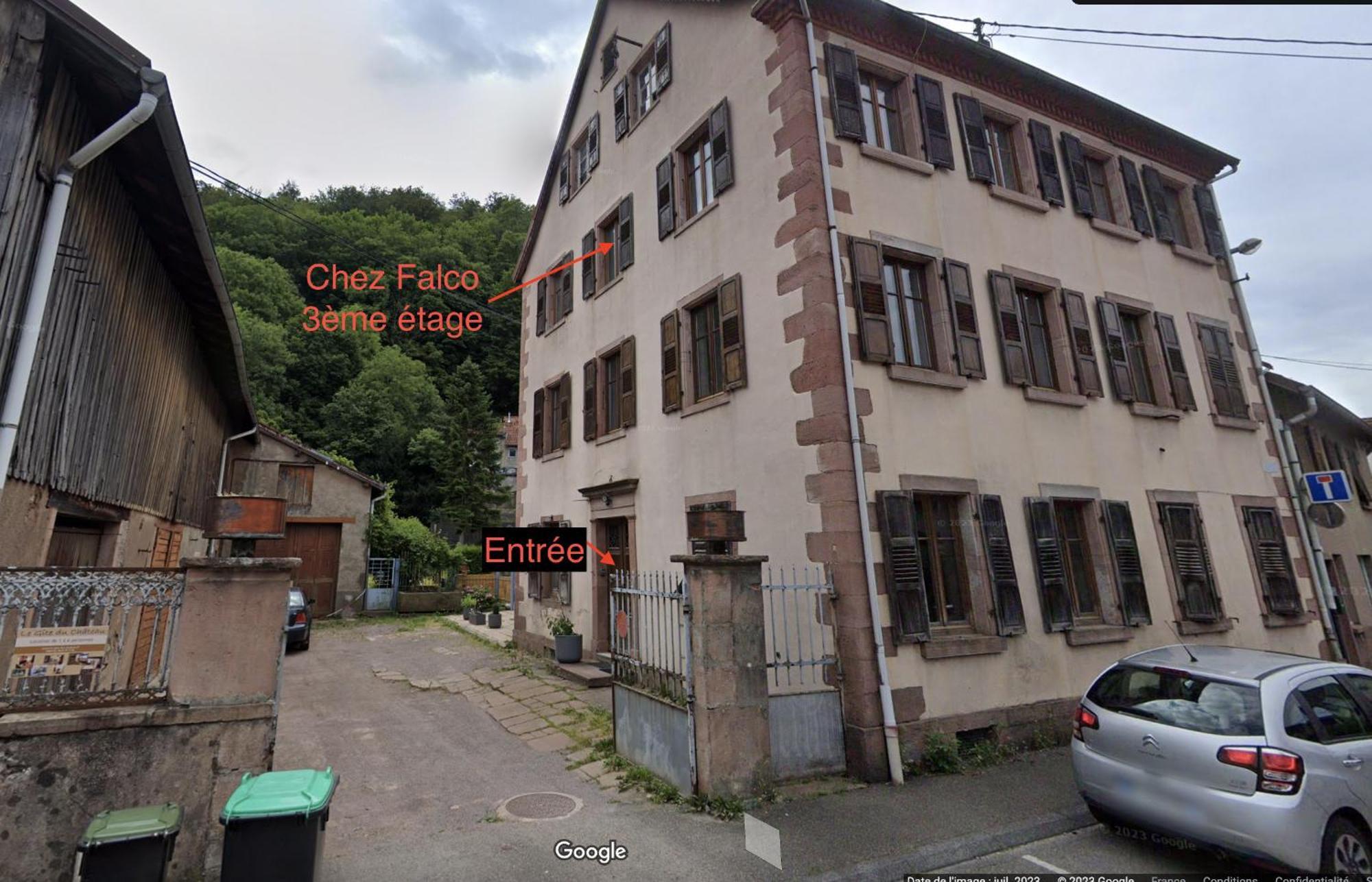 « chez Falco » Vue Sur Le Chateau Schirmeck